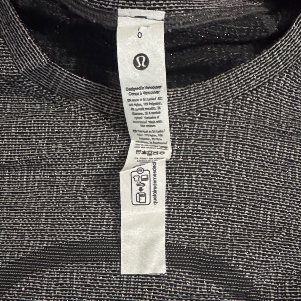 Lululemon Swiftly Tech Long Sleeve 2.0 Race length*Sparkle NWT 0 - Picture 10 of 12